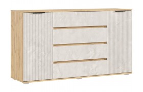 Комод Марвэл 2 двери 4 ящика (1600), Дуб крафт/Мальта