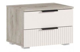 Комод Марвэл Тумбы прикроватные 2шт, Крафт серый/Кашемир