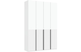 Шкаф Марвэл 4-х створчатый 1600, Белый/Браш вайт