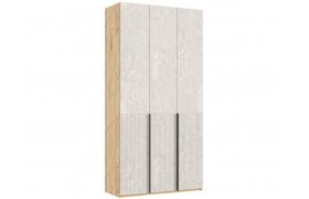 Шкаф Марвэл 3-х створчатый 1200, доп.ящиками, Дуб крафт/Мальта