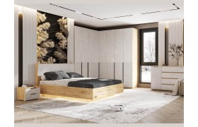 Спальня Модульная Марвэл, Дуб крафт/Мальта