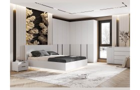 Спальня Модульная Марвэл, Белый/Браш вайт