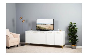 Тумба под телевизор ТВ Монтесито 16.66, Белый PE шагрень