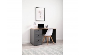 Письменный стол Остин 12.159, Серый Графит/Дуб Золотой CRAFT