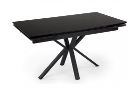 Обеденный стол Старлайт 140 (200) х 80 shakespeare black / черный Керамический
