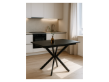 Тамаса 120(150)х70х76 черный Стол стеклянный недорого
