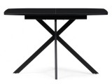 Тамаса 120(150)х70х76 черный Стол стеклянный распродажа