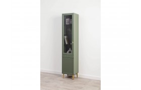 Витрина Шкаф-Марион 16.397.01, Дымчатый Зеленый/Олива шагрень