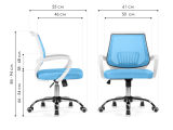 Ergoplus blue / white Компьютерное кресло купить