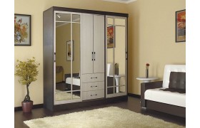 Шкаф-купе комбинированный Маэстро, Венге, Лоредо