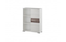 Стеллаж Шкаф-пенал универсальный Акита ясень анкор светлый/дуб бомонд ка