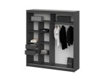 Шкаф-купе №3 2,0м Графит серый распродажа
