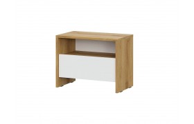 Тумба прикроватная Дольче, Дуб Золотой;Белый