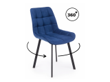 Челси 360 П синий (zd 798) / черный np Стул на металлокаркасе недорого