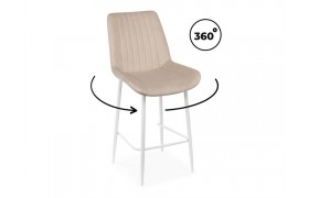 Кресло Седа 360 бежевый (zd 210) / белый np Барный стул