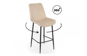 Кресло Седа 360 бежевый (zd 210) / черный np Барный стул