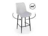 Седа 360 светло-серый (zd 960) / черный np Барный стул недорого
