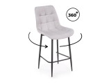 Челси 360 светло-серый (zd 960) / черный np Барный стул недорого