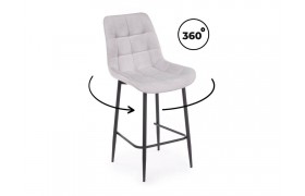 Кресло Челси 360 светло-серый (zd 960) / черный np Барный стул
