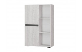 Стеллаж Шкаф-Мрия 16, Бетон пайн светлый, Графит