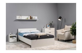 Спальный гарнитур Эйр компл.2, Белый шагрень