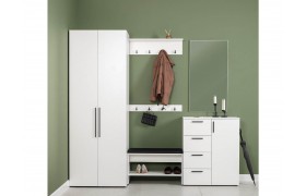 Прихожая Эйр компл.1, Белый шагрень