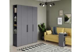 Стенка Гостиная Эйр компл.6, Серый Графит