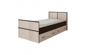 Кровать без основания 0,9 м Сакура венге/лоредо