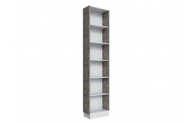 Шкаф Мадрид торцевой (0,25) белый/ателье светлое