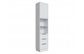 Шкаф Мадрид торцевой (0,35) с 3 ящ. белый