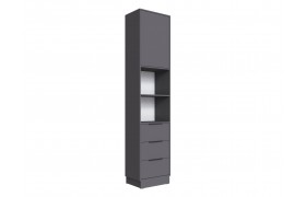 Угловой шкаф Мадрид торцевой (0,35) с 3 ящ. графит
