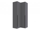 Шкаф угловой Мадрид угол скос графит серый недорого