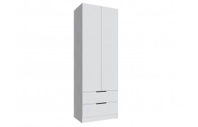 Зеркало Шкаф Мадрид (0,8) с 2 ящ. без белый