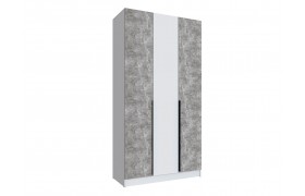 Зеркало Шкаф Мадрид (1,2) с 3 ящ. внутри без белый/ателье