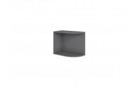 Угловой шкаф Антресоль зав. Мадрид (0,25) радиусное 400 графит серый