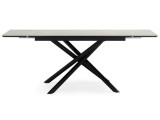 Мэриан 120(180)х80 carmen light grey / черный Керамический стол недорого
