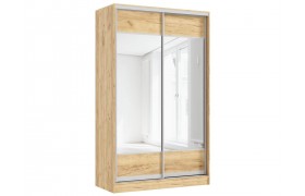 Шкаф-купе Тринити-9 (1,35 м), Дуб крафт золотой