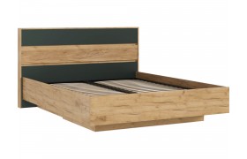 Кровать Роджина парящая 1,6м (ортопед металл), Крафт золотой/Изу