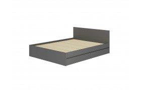 Кровать 1,6 м Симпл 17, графит