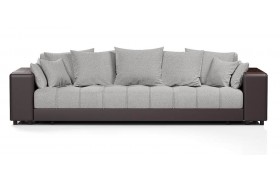 Диван кожаный прямой Дубай Gray