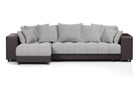 Кожаный диван угловой Дубай Gray