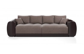 Кожаный диван прямой Pesaro Brown