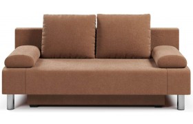 Диван еврокнижка прямой Парма велюр max Brown М