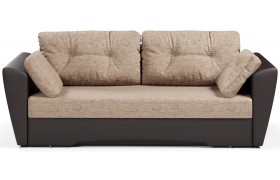 Диван прямой Амстердам Begie+экокожа Brown М
