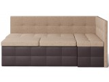 Диван кухонный угловой Домино Beige+Brown от производителя