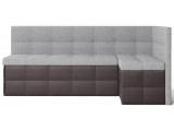 Диван кухонный угловой Домино Gray+Brown недорого
