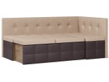 Диван кухонный угловой Домино 2 Beige+Brown распродажа
