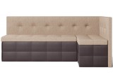 Диван кухонный угловой Домино 2 Beige+Brown недорого