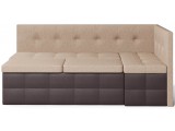 Диван кухонный угловой Домино 2 Beige+Brown от производителя