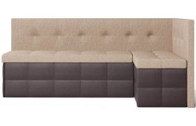 Диван угловой кухонный Домино 2 Beige+Brown